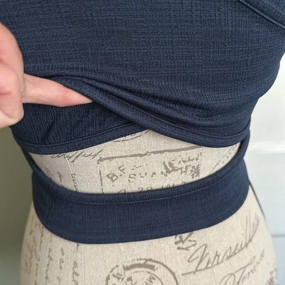 Roxy Good Keepsake Navy Textured Crop Top - Picture 8 of 15